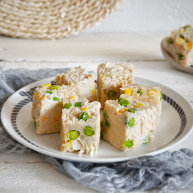 多彩莲藕鸡肉糕