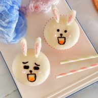 卡通立体可妮兔牛奶米糕