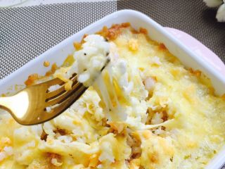 21、芝士虾仁焗饭,成品图