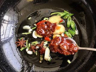 7、红烧啤酒鸡块,加一勺半郫县红油豆瓣酱