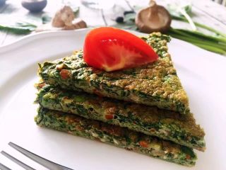 8、健康低卡餐-菠菜早餐面包,秀一下诱惑的切面图