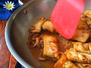 13、《蒋侍郎豆腐》,翻炒均匀