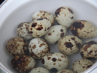 5、茄汁鹌鹑蛋,放冷水里泡一会