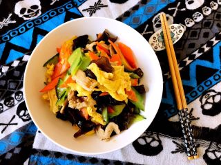 22、木须肉,装盘盛出即可