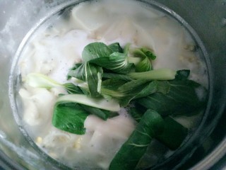 20、油泼扯面,三开的时候下入青菜