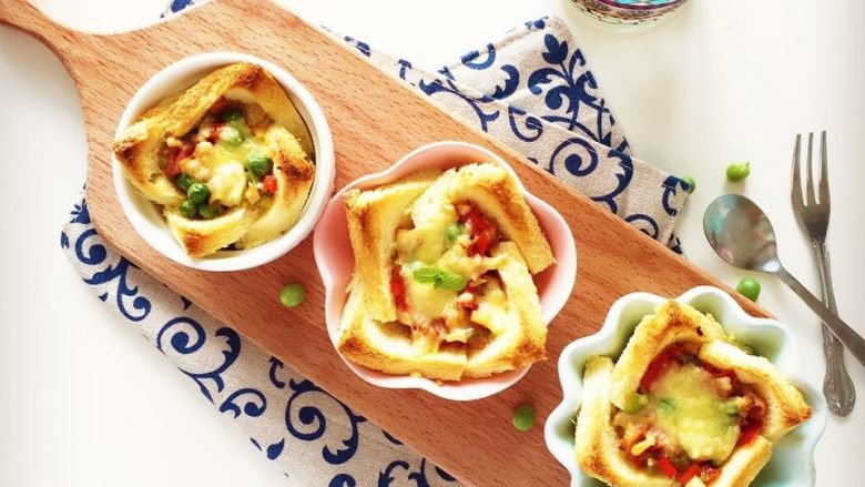 小芽早餐-法式吐司披萨盏