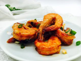 21、茄汁焖大虾,成品图