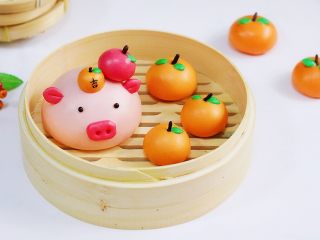 16、吉祥如意小猪馒头,吉祥如意猪猪年,诸事顺利!