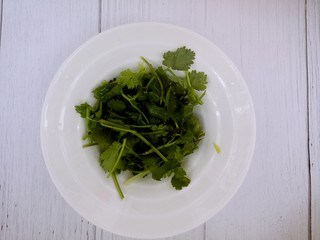 7、鲜虾粥,香菜末