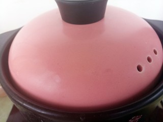 11、鲜虾粥,转小火焖一会，大概10分钟