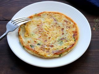 11、香葱鸡蛋饼,这是它的背面