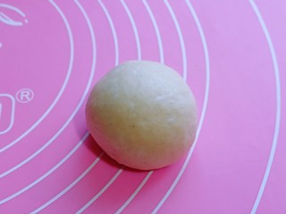 10、超级松软零失败的全麦蜜豆小餐包,将收口朝下，揉圆。