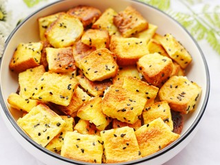 13、超好吃的蛋烤吐司块,味道超赞～