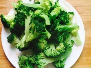 10、蒜蓉蚝油西兰花,装盘备用