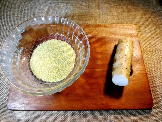 1、『宝宝辅食7➕』小米山药粥,准备食材