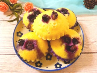 19、蒸蓝莓鸡蛋糕,成品图