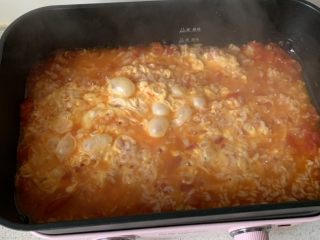 12、番茄浓汤烩饭,蛋液凝固就可以了