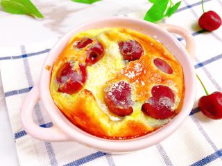 14、无油樱桃克拉芙缇,浓浓的蛋奶香