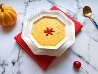 13、奶香南瓜粥,准备开吃。