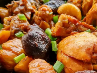 7、香菇板栗烧鸡,开吃吧！