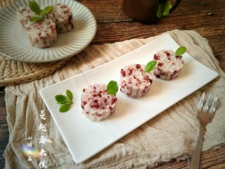 12、奶香蔓越莓米糕――剩米饭秒变高逼格小甜品,成品。