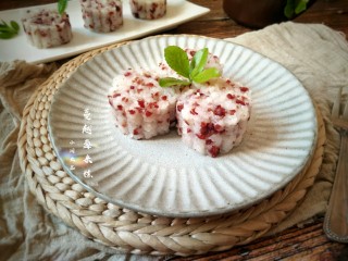 15、奶香蔓越莓米糕――剩米饭秒变高逼格小甜品,成品。