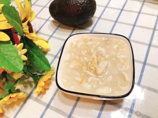 11、燕麦花生汤粥-早餐,成品图。
