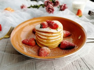 18、#元气早餐#软香小松饼,成品图