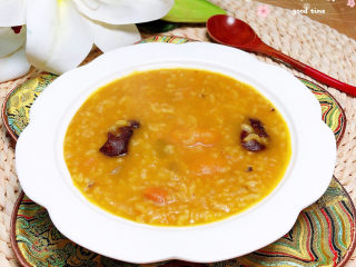 16、红枣南瓜粥,喝起来吧。