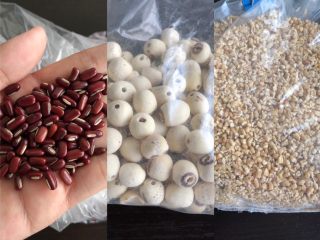 1、杂粮粥,准备全部食材