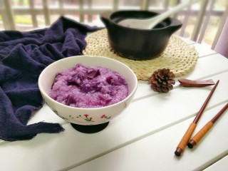 9、宝宝紫薯粥,成品图