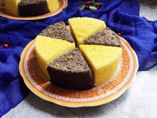 13、蒸蛋糕双拼,完成。