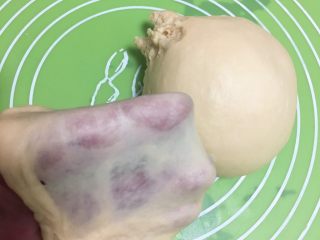 9、超软拉丝吐司【一次发酵】,直接出手套膜。