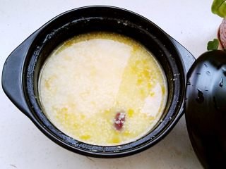 7、砂锅南瓜小米粥,成品。