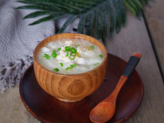 13、鸡茸粥,成品图