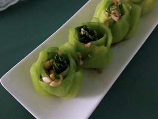 12、绿玫瑰花,成品。