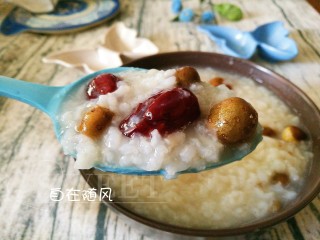 15、香香糯糯~山药豆养生粥,直至米粒开花 米汤棉绸 ????????????