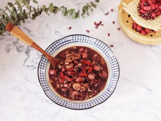 10、红豆燕麦米粥,成品图。