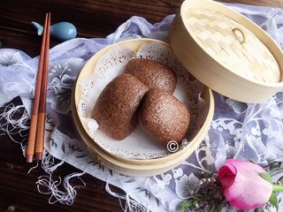 12、黑全麦小刀切馒头,完成。