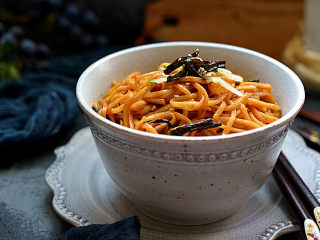 13、葱油面,拌匀就可以吃啦，超级香哦