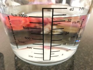 3、早餐+杂蔬五谷米粥,准备1L（1000g）的清水，
