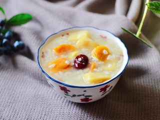 15、双色红薯糯米粥,我要开动了。