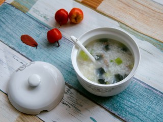 16、幸福早餐皮蛋粥,好喝,味道棒极了