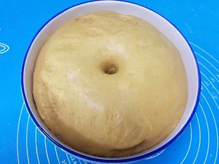 11、奶香红糖大馒头,面团饧发好了