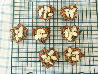 11、燕麦饼干,烤好以后放在晾网上晾凉