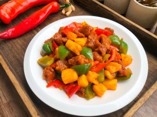 22、菠萝咕噜肉,最后来一张