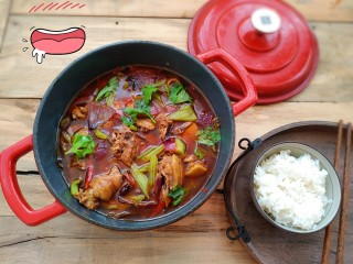 17、麻辣鸡公煲,麻麻辣辣的，非常好吃下饭
