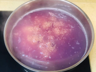 14、紫薯小米粥,再次煮沸