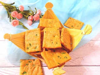 21、香葱苏打饼干,成品图
