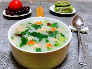 13、香菇滑鸡粥,这一锅粥既有时蔬肉肉还有主食太棒了